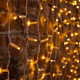 Гирлянда светодиодная "Светодиодный Дождь" 2х3м 760LED желт. 45Вт 230В IP65 постоян. свечение провод