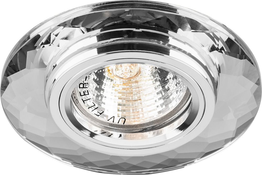 Светильник встраиваемый Feron 8160-2 потолочный MR16 G5.3 серебристый