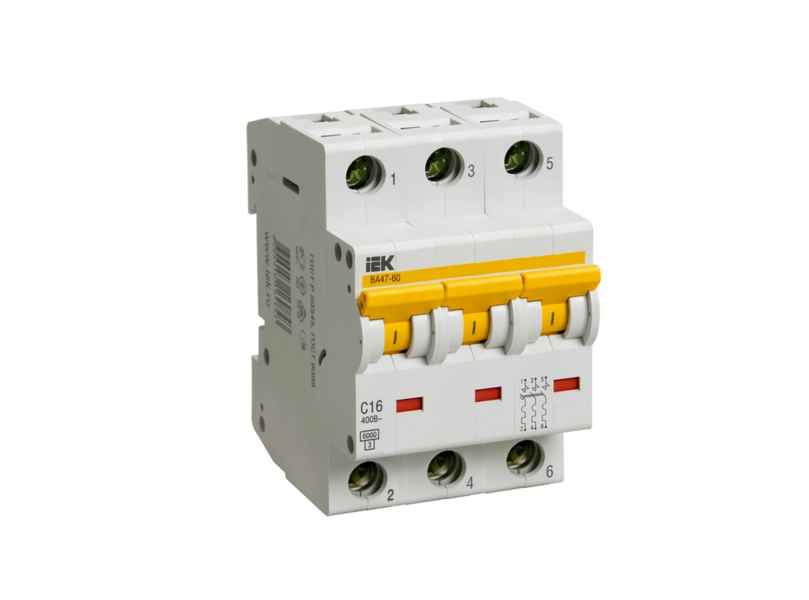 Автоматический выключатель ВА47-60 3P 25А C 6кА IEK