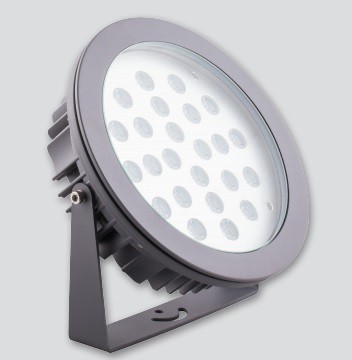 Светодиодный прожектор ЛЮКС, D240xH240, IP67 24W AC230V, теплый белый,LL-877