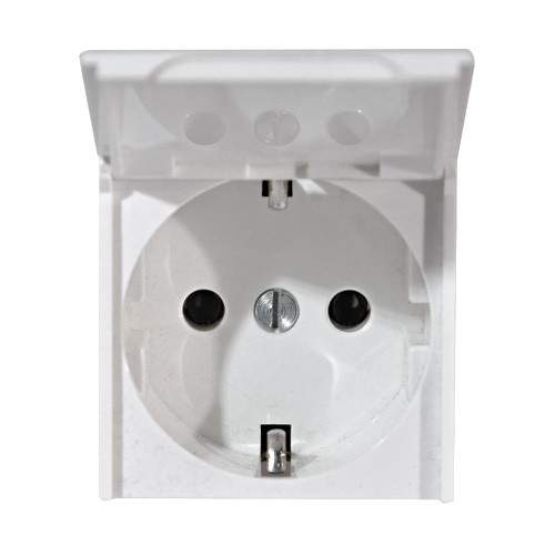 Розетка 1-м СП 2мод. Mosaic 16А IP41 антибактер. 2P+E с заземл. с крышкой безвинтов. клеммы механизм Розетка 1-м СП 2мод. Mosaic 16А IP41 антибактер. 2P+E с заземл. с крышкой безвинтов. клеммы механизм