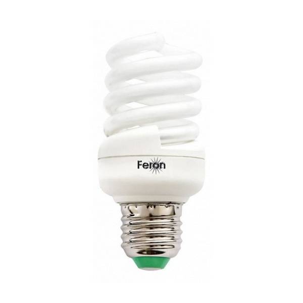 Лампа энергосберегающая E27 15W 6400K спираль Т2 ELT19 Feron