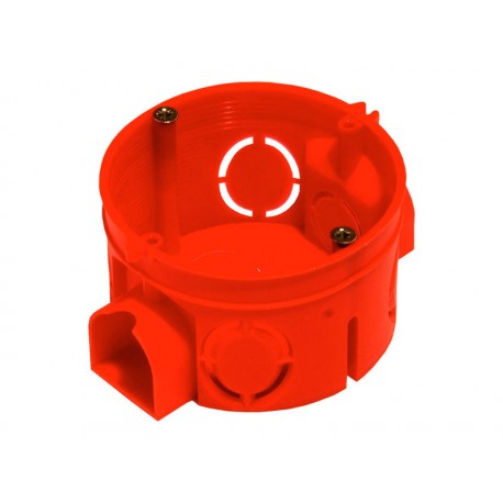 Кор.устан. с/пров. D68х42 (IP-20) красн. для кирпичный стен Кор.устан. с/пров. D68х42 (IP-20) красн. для кирпичный стен