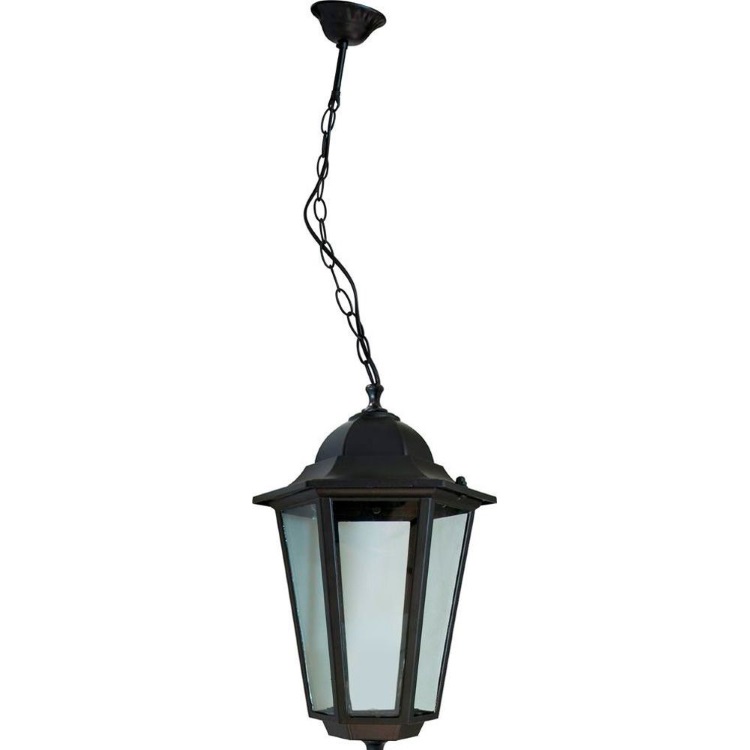 Светильник садово-парковый, 60W 230V E27 черный, 6105/PL6105