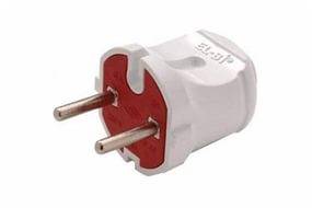 Вилка прямая без заземления 6А ASD (снят с пр-ва)