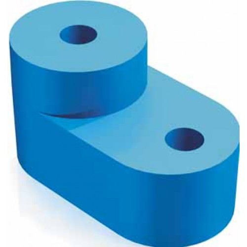 Изолятор угловой синий