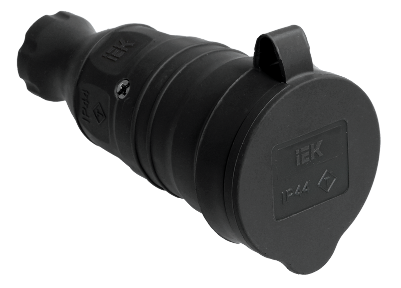 Розетка переносная каучук 2Р+Е,16А,250V Розетка переносная каучук 2Р+Е,16А,250V