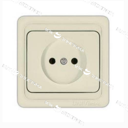 Розетка 1м скр\п слоновая кость "ВАЛЕРИ"