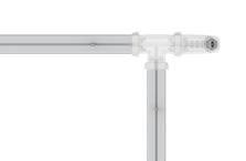 Т-образное соединение с правосторонним непроходным подключением для соединения светильников в прямоугольные замкнутые конструкции (правый)