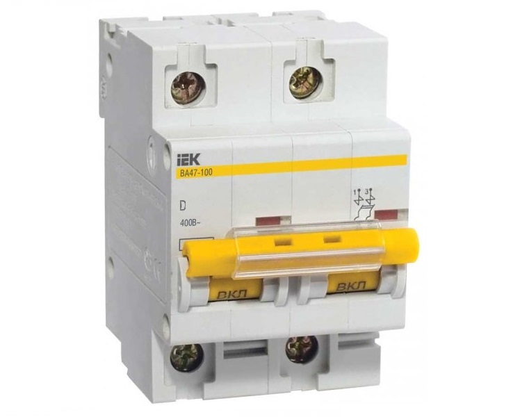 Выключатель автоматический модульный 2п C 16А 10кА ВА47-100 KARAT IEK MVA40-2-016-C