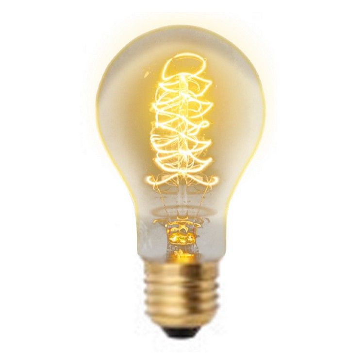 Лампа винтажная E27-40W-GOLDEN форма нити CW (шар)