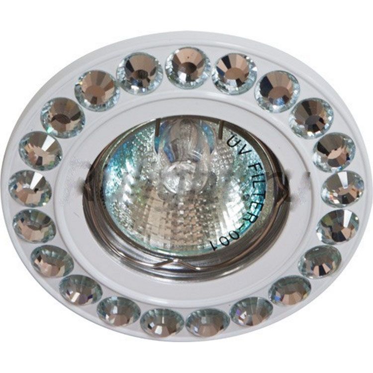 Светильник потолочный MR16 MAX50W 12V G5.3, прозрачный, белый, DL112-C