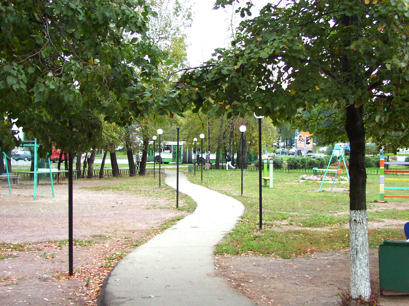 Cадово-парковый светильник ШАР h=2.5м., d=250 мм белый МЭК Электрика