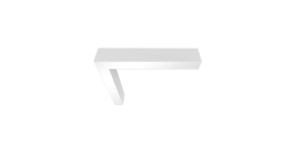 L-Соединитель для серии Х-ЛАЙН 549x527х100мм 20 Вт 2700К IP40 RAL9005 черный муар