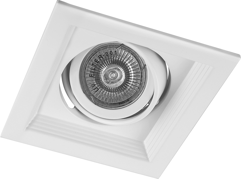 Светильник потолочный встраиваемый, MR16 G5.3 белый, DLT201 