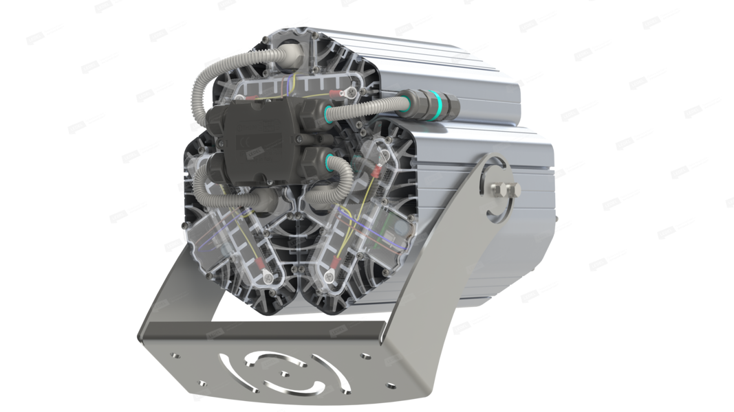 Светильник L-lego II 330 banner/242/Д/5.0K/01/L100/IKIX-66/220AC IP66 поворотное крепление LEDEL LII