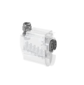 Т-образное соединение с левосторонним непроходным подключением для соединения светильников в прямоугольные замкнутые конструкции (левый)