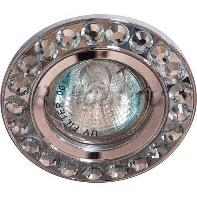 Светильник потолочный MR16 MAX50W 12V G5.3, прозрачный, хром, DL112-C