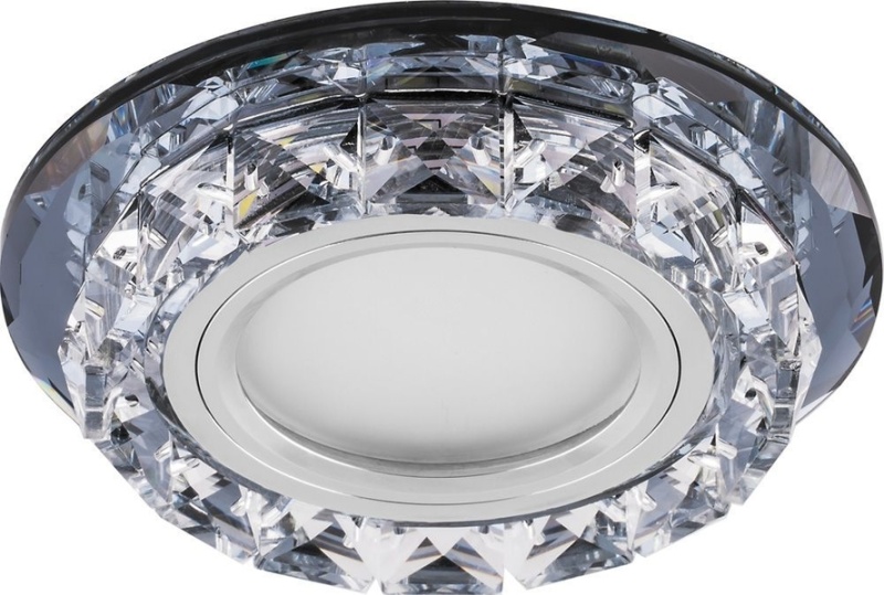 Светильник встраиваемый с белой LED подсветкой CD878 потолочный MR16 G5.3 прозрачный, Feron
