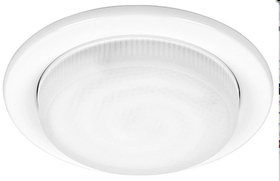 Светильник потолочный встраиваемый, 11W 230V GX53, белый без лампы, DL53