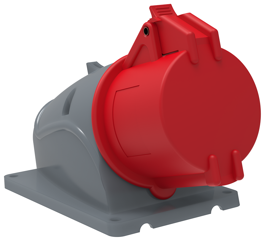 Розетка стационарная ССИ-124 32А-6ч/380-415В 3Р+РЕ IP44MAGNUM ИЭК