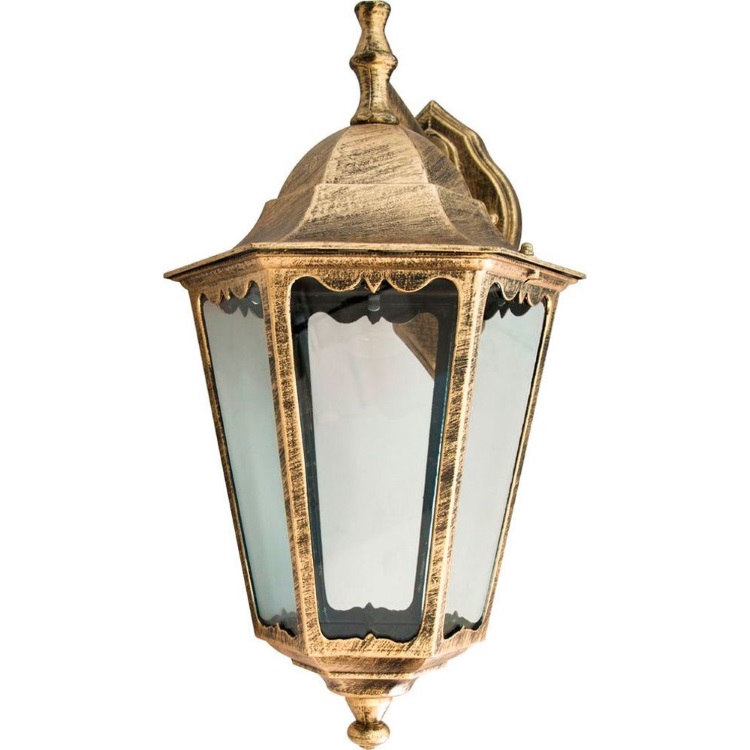 Светильник садово-парковый, 100W 230V E27 черное золото, 6202/PL6202