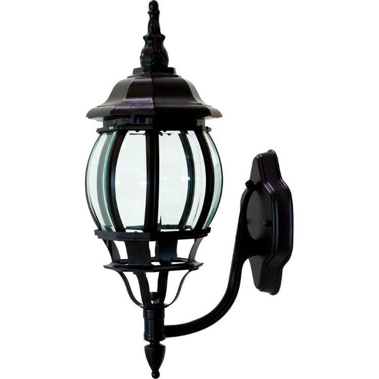 Светильник садово-парковый, 100W 230V E27 черный, 8101/PL8101