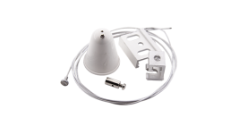 Потолочная чашка для трекового светильника (стационарное крепление) белая