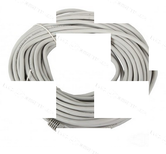 Патч-корд UTP 5e кат. литой 20м сер. Rexant 18-1011