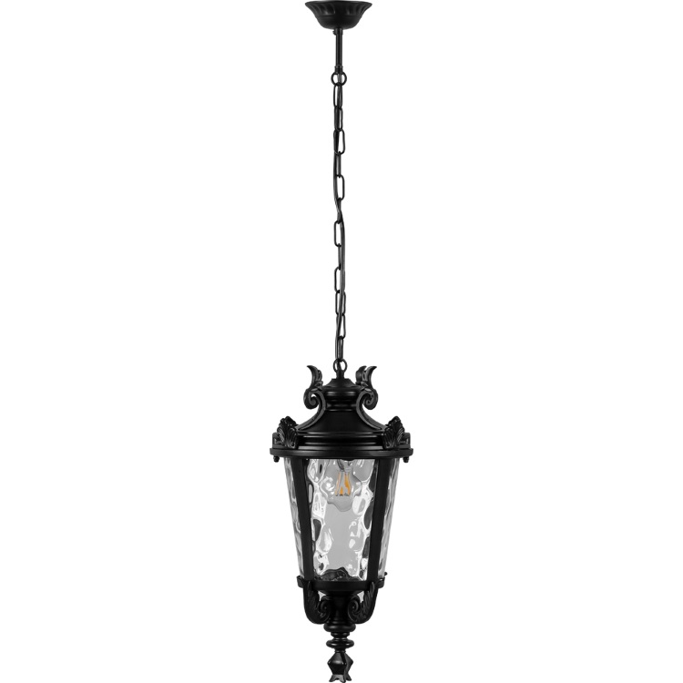 Светильник садово-парковый 60W 230V E27 черный, PL4005 "Прага" Feron