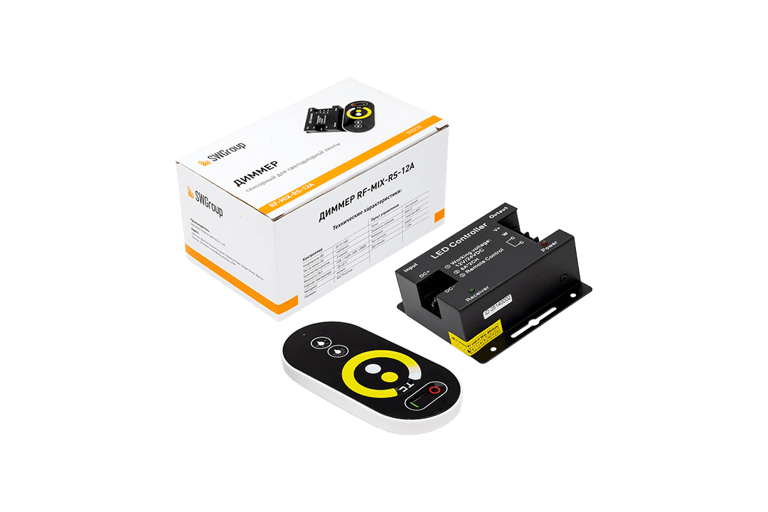 Контроллер для ленты RF-MIX-RS-12A Контроллер для ленты RF-MIX-RS-12A