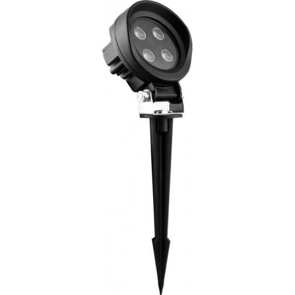 Тротуарный светодиодный светильник на колышке ЛЮКС, 6LED 600Ma 12W RGB D105*61*H133мм IP65,SP4118
