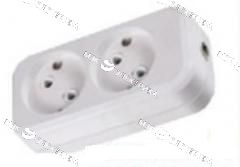 Колодка 2 гнезда б\з (T)