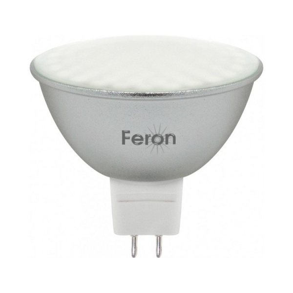 Лампа светодиодная GU5.3-5W-6400K MR16 матовая LB-24 FERON
