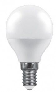 Лампа светодиодная E14- 9W-4000К SBG4509 шарик SAFFIT
