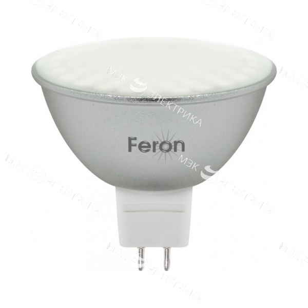 Лампа светодиодная G5.3-5W-2700K MR16 матовая LB-24 FERON