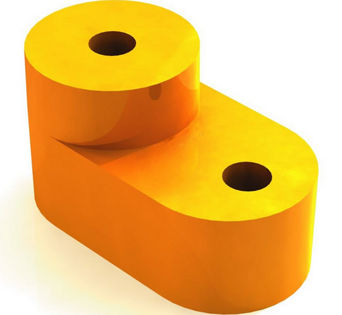 Изолятор угловой желтый