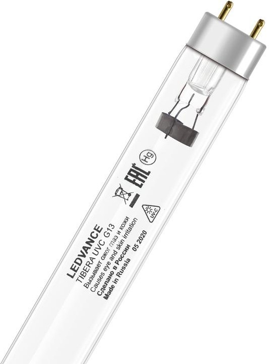 Лампа бактерицидная без озона TIBERA UVC 25W T8 G13 Лампа бактерицидная без озона TIBERA UVC 25W T8 G13