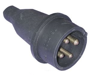 Вилка переносная (каучук) 3P+E, 16A, 380-415V, IP44 Вилка переносная (каучук) 3P+E, 16A, 380-415V, IP44