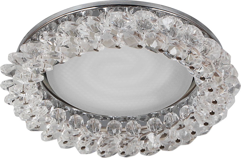 Светильник встраиваемый Feron CD5353 потолочный GX53 GX53 прозрачный, хром