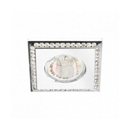 Светильник потолочный MR16 MAX50W 12V G5.3, прозрачный, хром,DL102-C