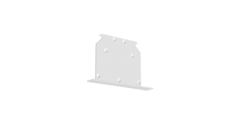 Крышка торц-я глухая Universal-Line ширина15мм RAL9005 черный матовый 1шт