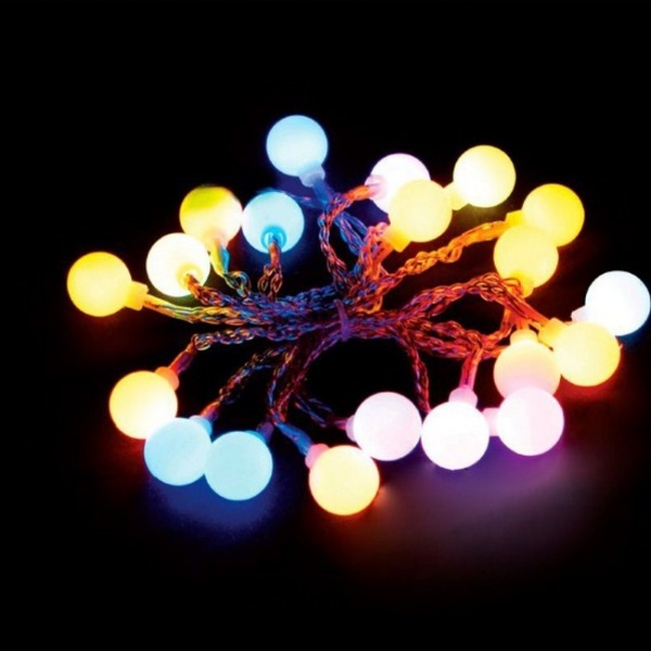 Гирлянда "Шарики на присоске" мульти, CL555  Гирлянда "Шарики на присоске" мульти, CL555