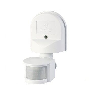 Датчик движения инфракрасный ДД-008-B 1200Вт 180 гр.12м IP44 черный ASD