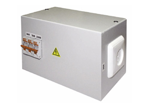 Ящик с понижающим трансформатором ЯТП - 0,25 220/42 IP65 (ОСО) (3 авт) (225x150x125)