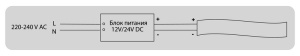 Блок питания 12V, 35W ip67