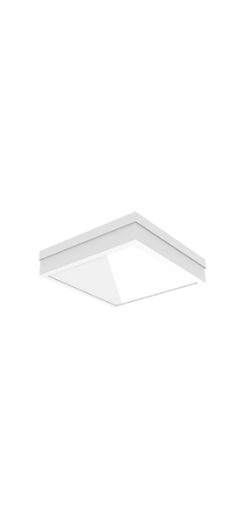 Светодиодный светильник "ВАРТОН" IP54 медицинский накладной 595*595*68 мм с опаловым рассеивателем 36 ВТ 4000К с равномерной засветкой