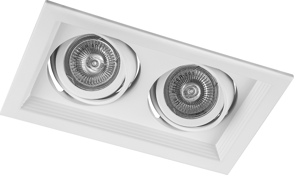 Светильник потолочный встраиваемый, MR16 G5.3 белый, DLT202 