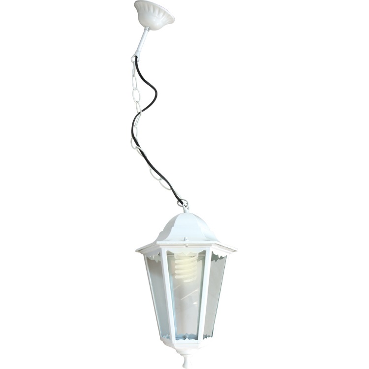 Светильник садово-парковый, 100W 230V E27 белый, 6205/PL6205