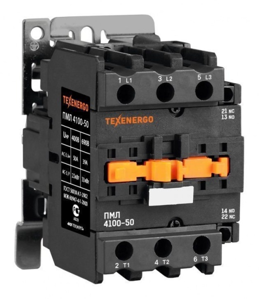 Магнитный пускатель ПМЛ 4100-65 220 В 65А 1з+1р